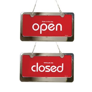 OPEN/CLOSE 오픈클로즈(스텐/빨강) [코드:7803]